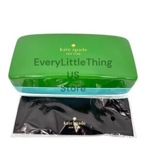Kate Spade Sunglasses Case Eyeglasses Glasses Clamshell Hard Case w/ Cloth Only